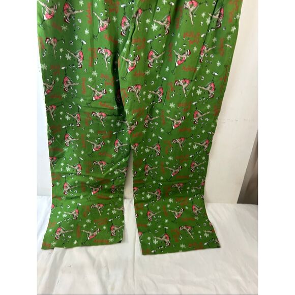 Old Navy Holiday XXL Sleep Pants Green Girl Martini Glass rn#54023 - Picture 5 of 8
